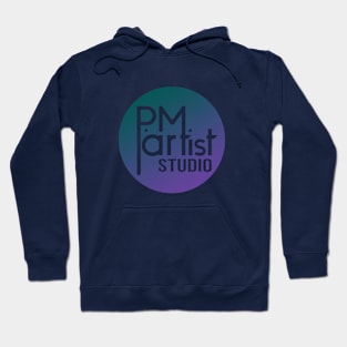 PM artist Studio Logo (Teal Blue Purple) Hoodie